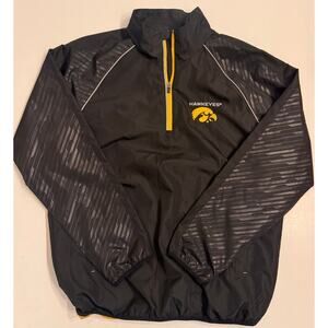 Men's Iowa Hawkeyes GIII Sports by Carl Banks Pullover 1/4 Zip Windbreaker L